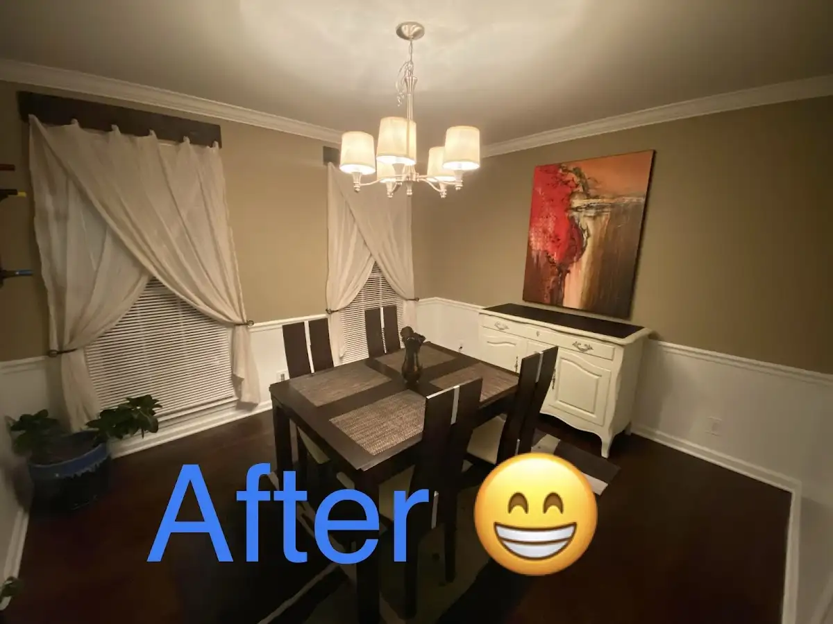 Professional dining room restoration after water damage in Williamsburg