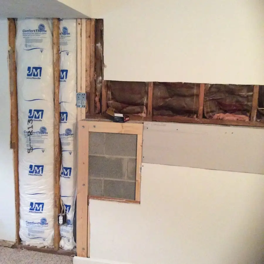 Wall insulation replacement during Structural Drying in Williamsburg